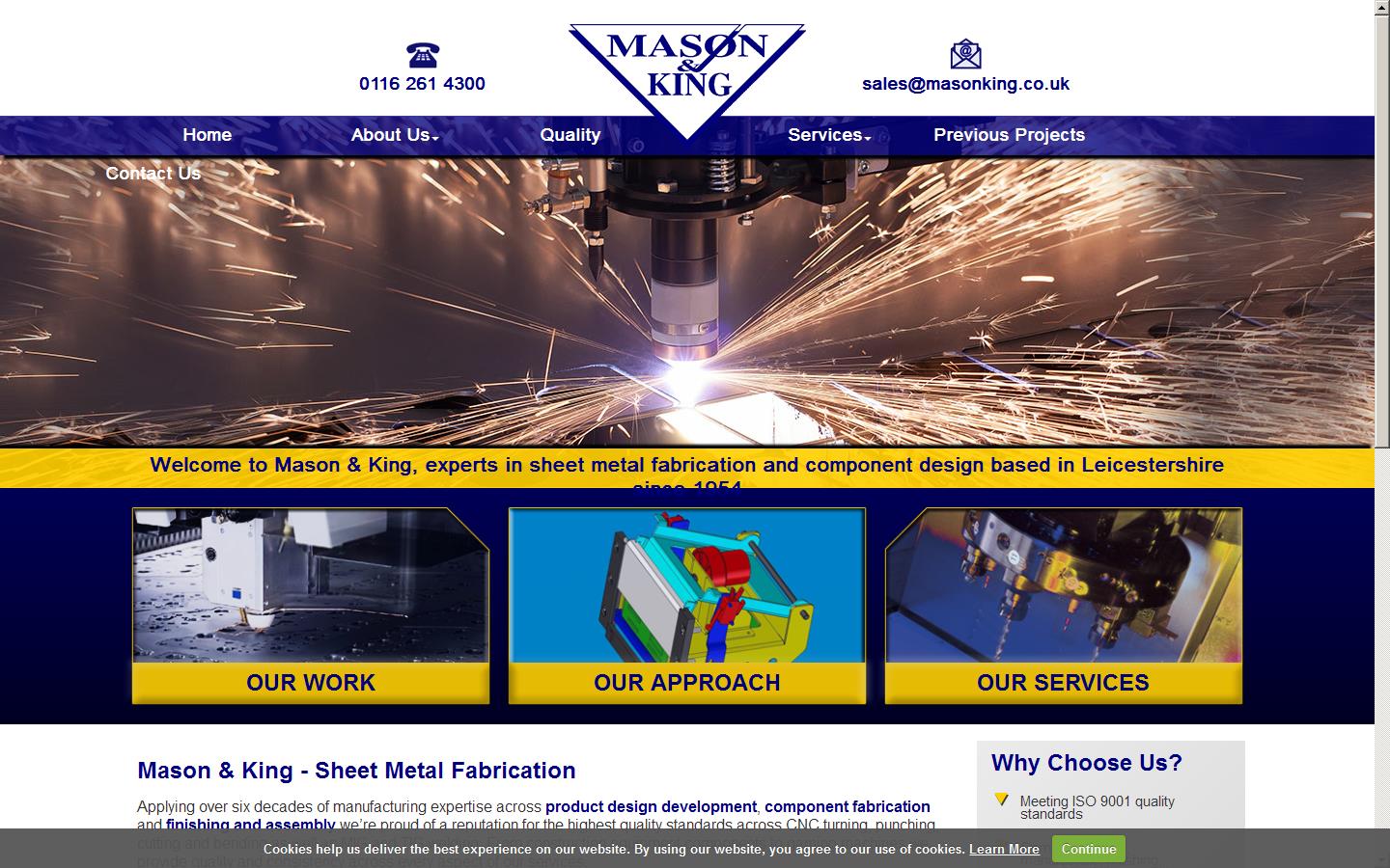 Mason & King Ltd - Leicester Website