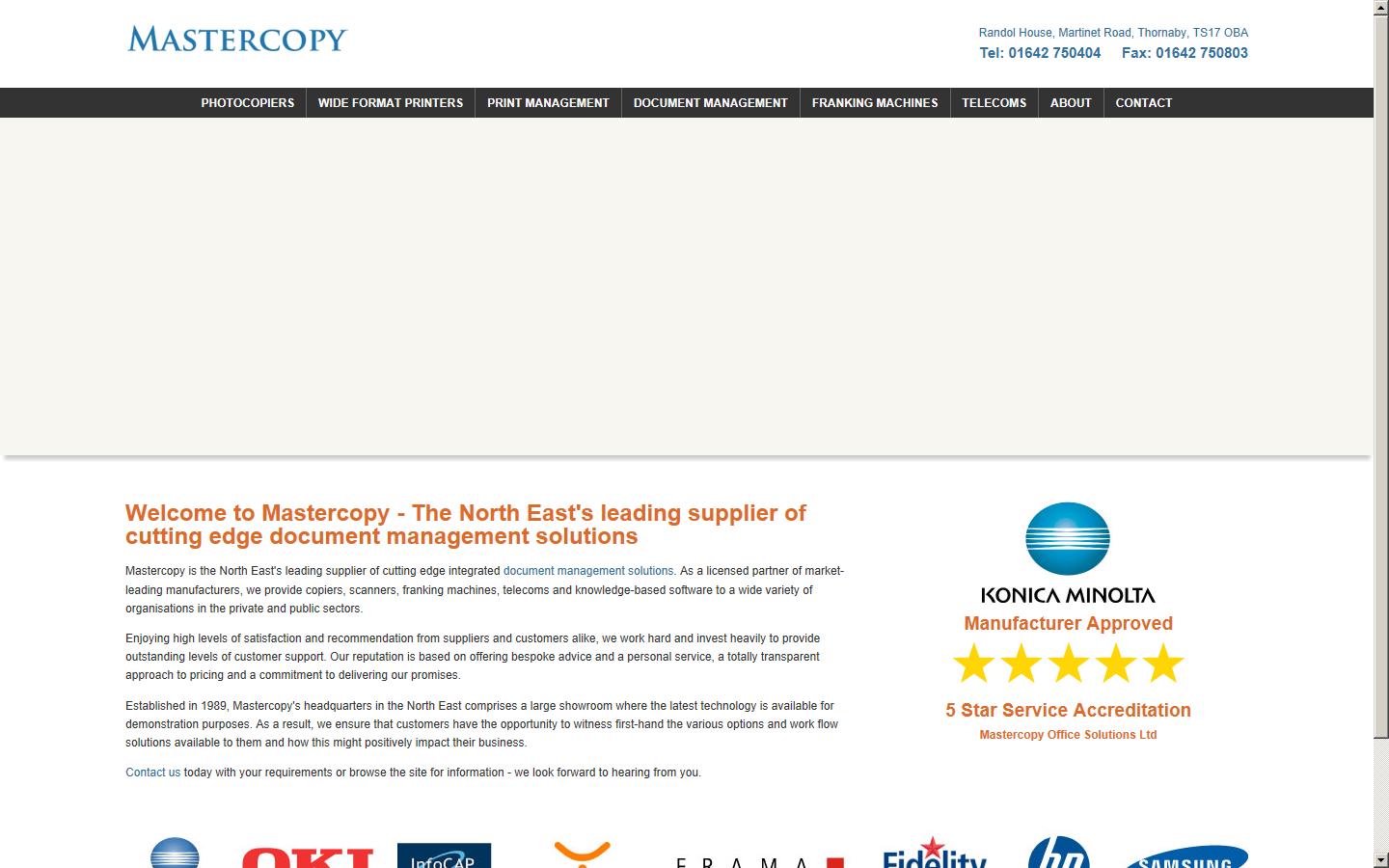 Mastercopy Ltd Website