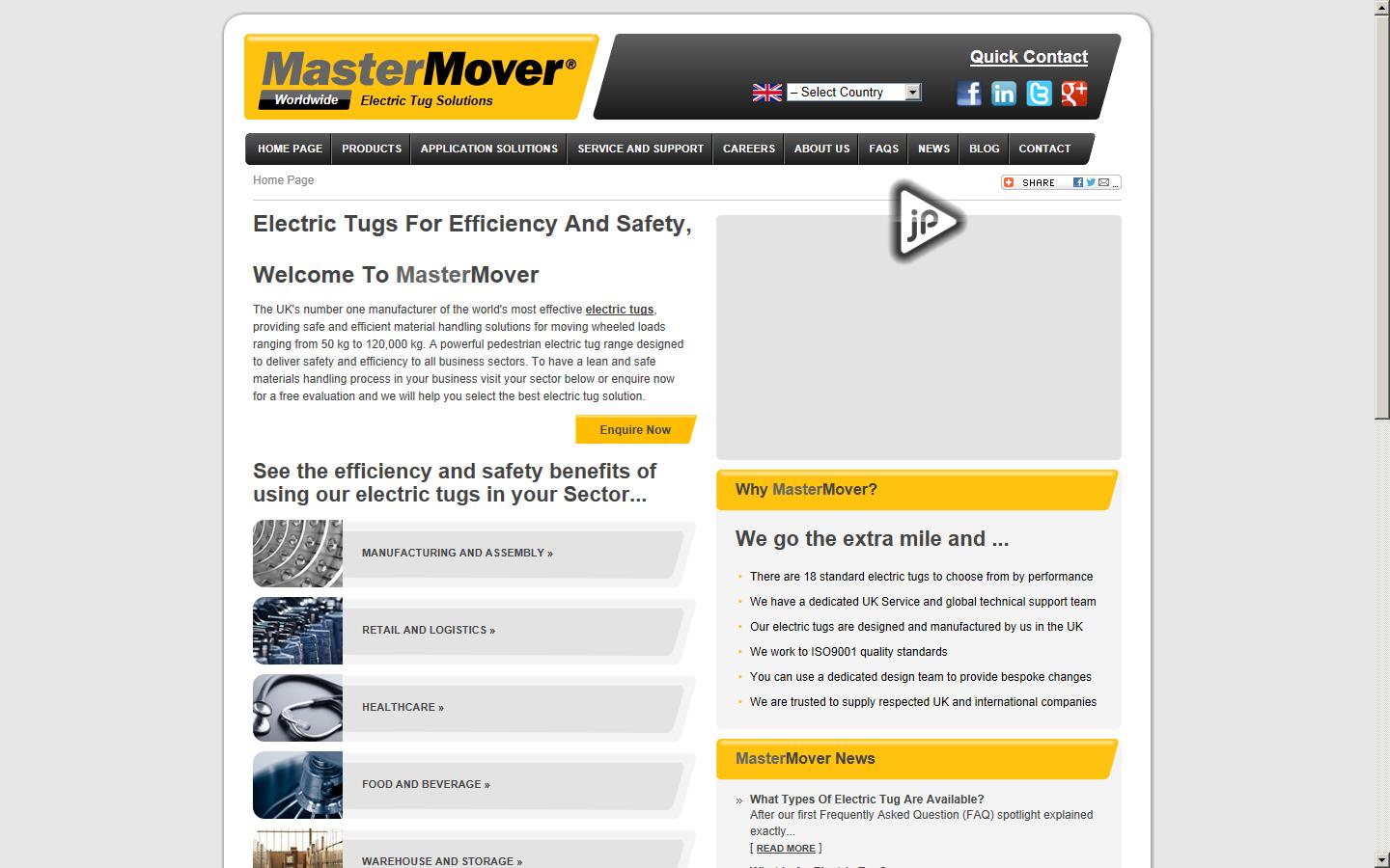MasterMover Ltd  Website