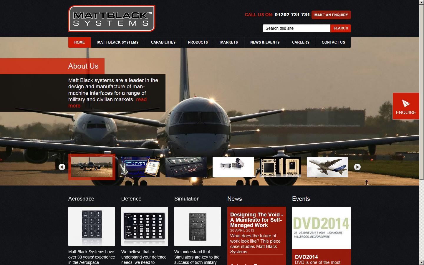 Matt Black Systems Website