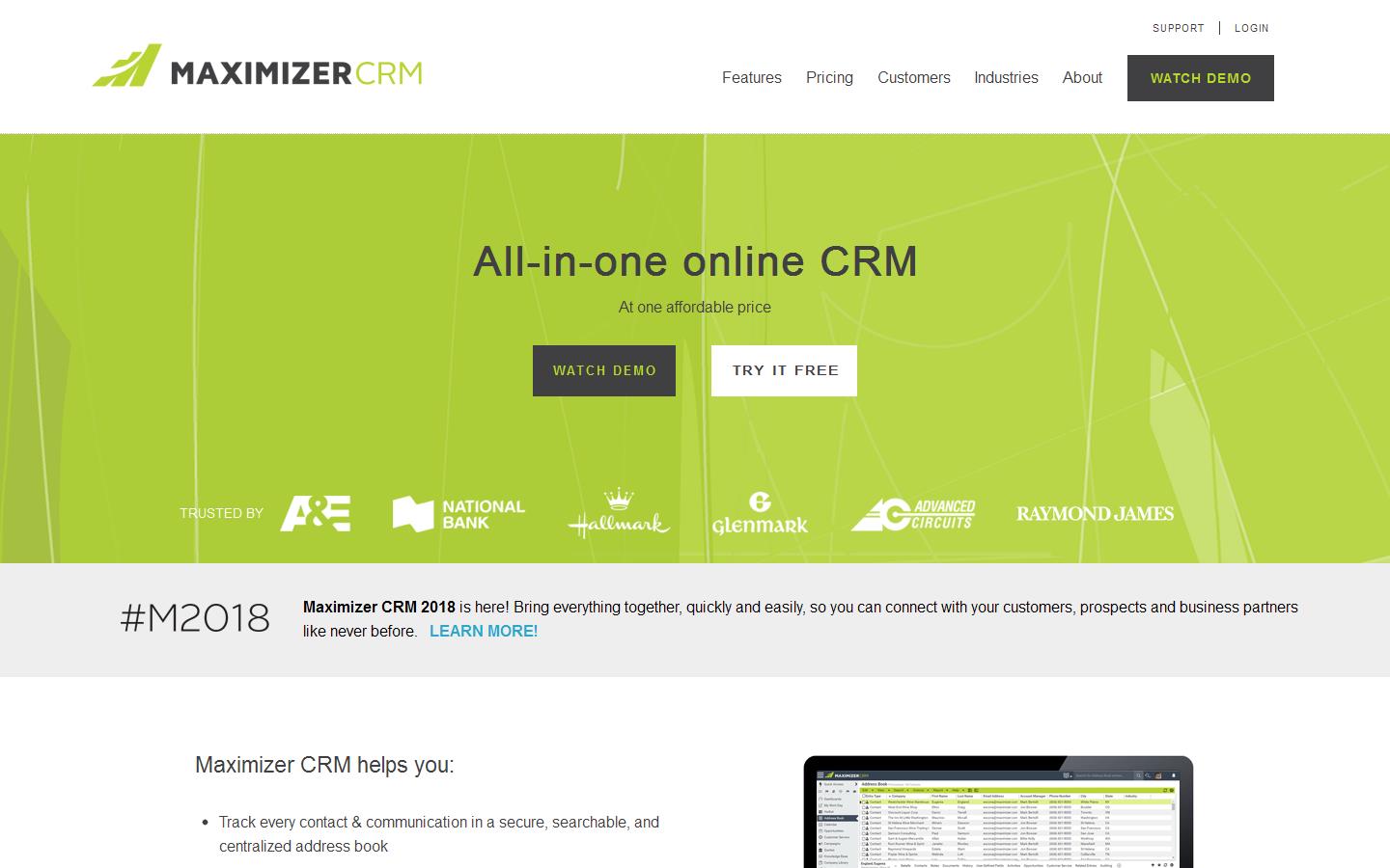 Maximizer Software Ltd Website