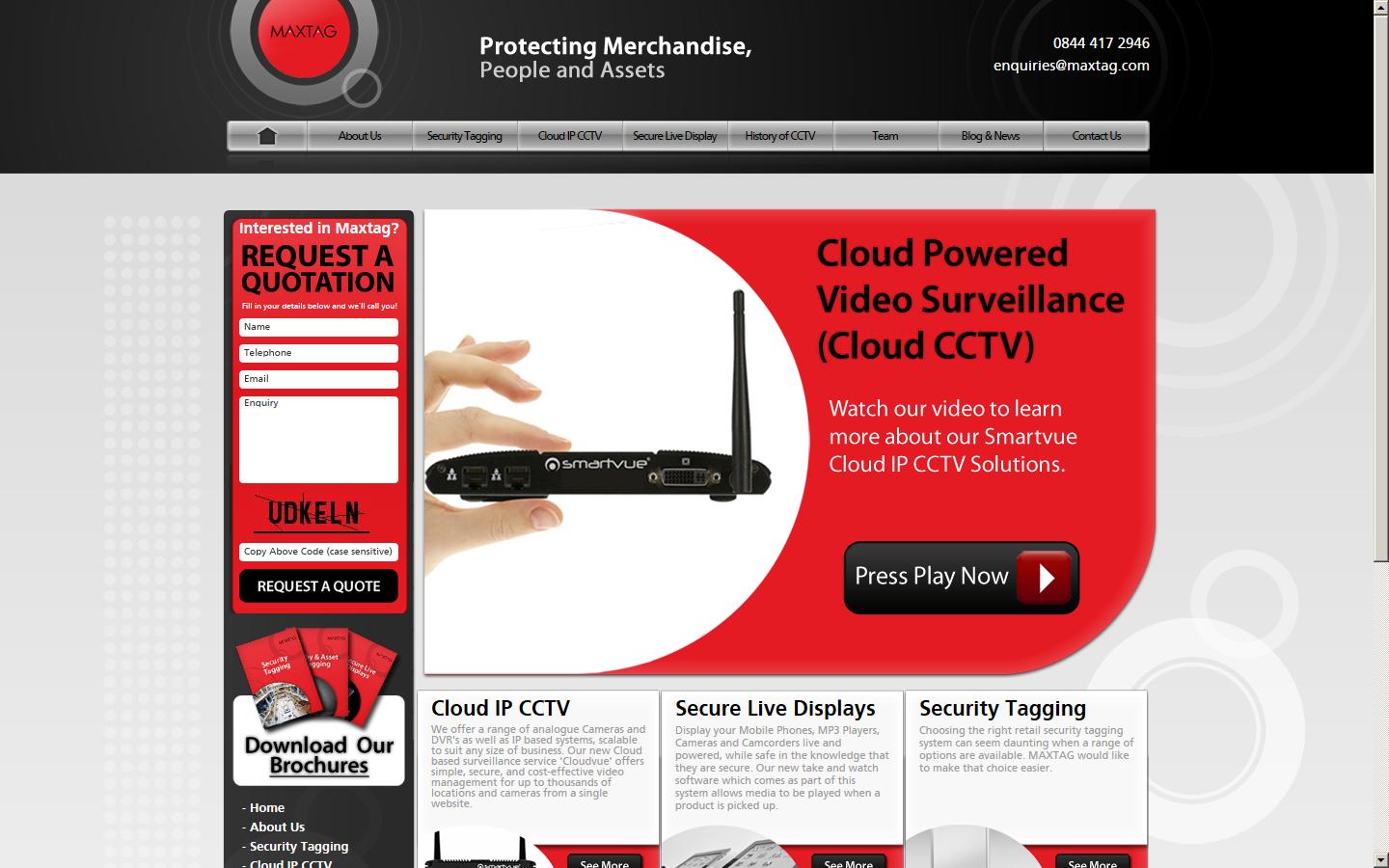 MAXTAG (UK) Ltd Website