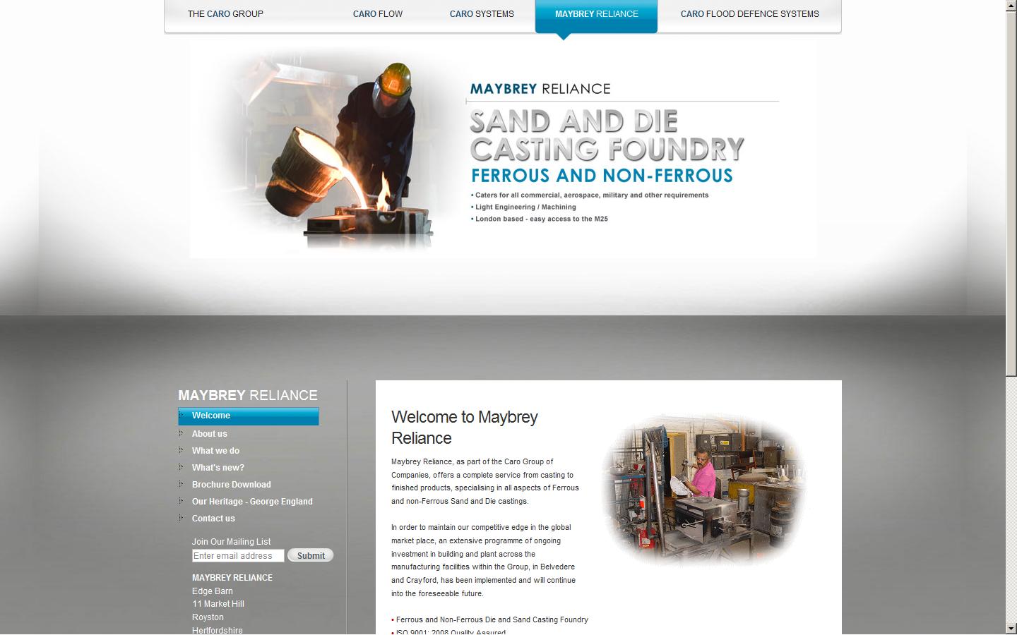 Maybrey Reliance  Website