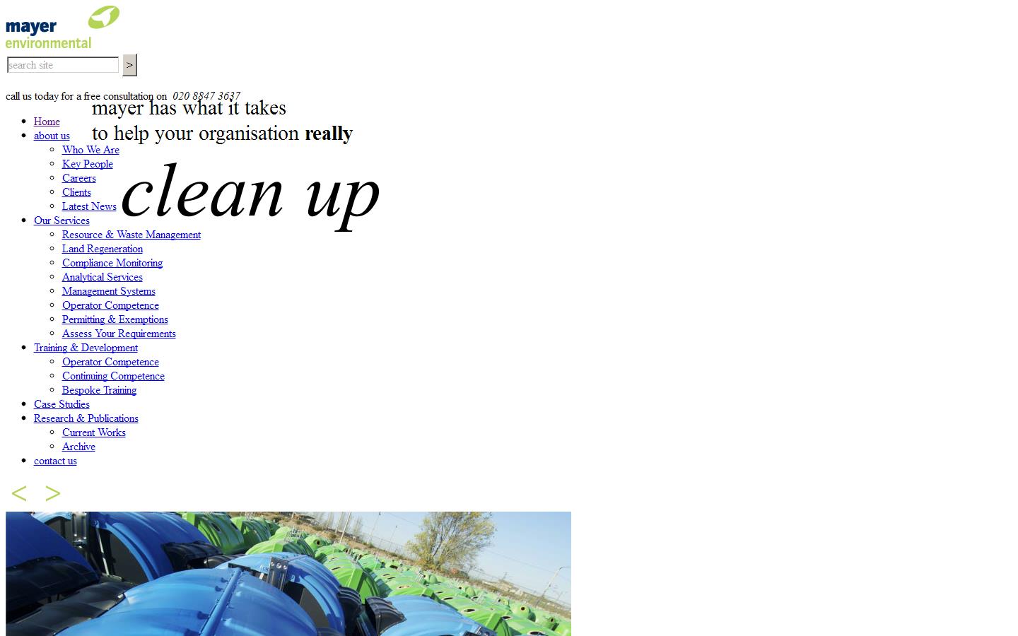 Mayer Environmental Ltd Website