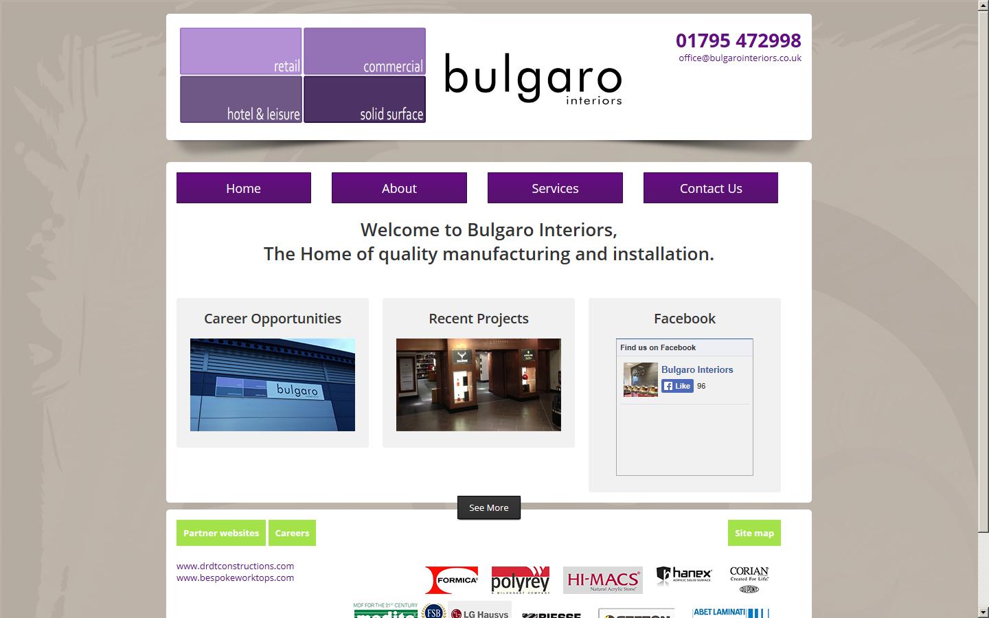 Bulgaro Interiors Website