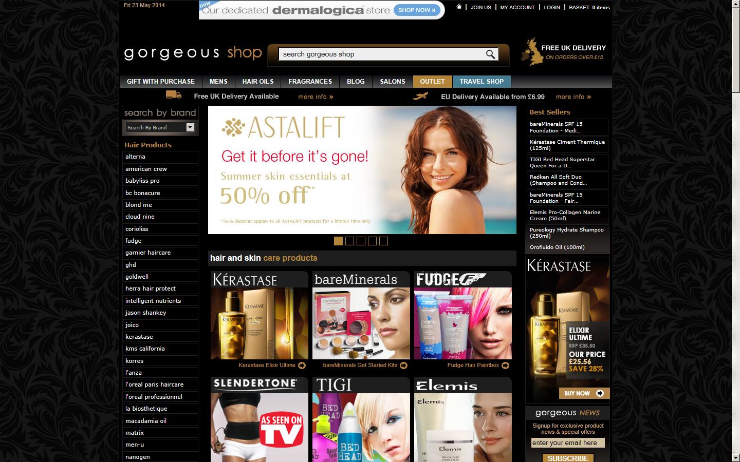 Gorgeous Shop Ltd Website