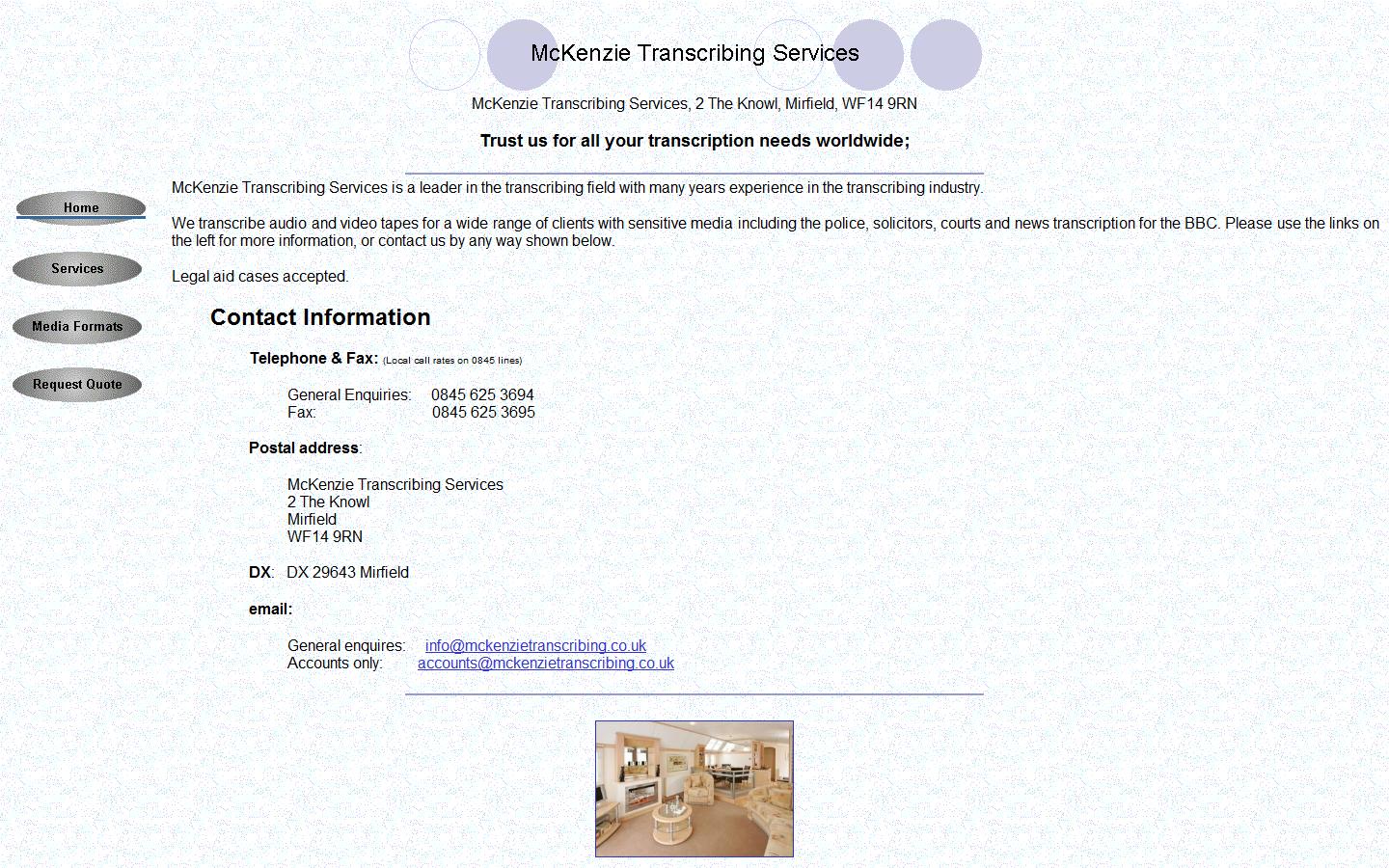 McKenzie Transcribing Services  Website