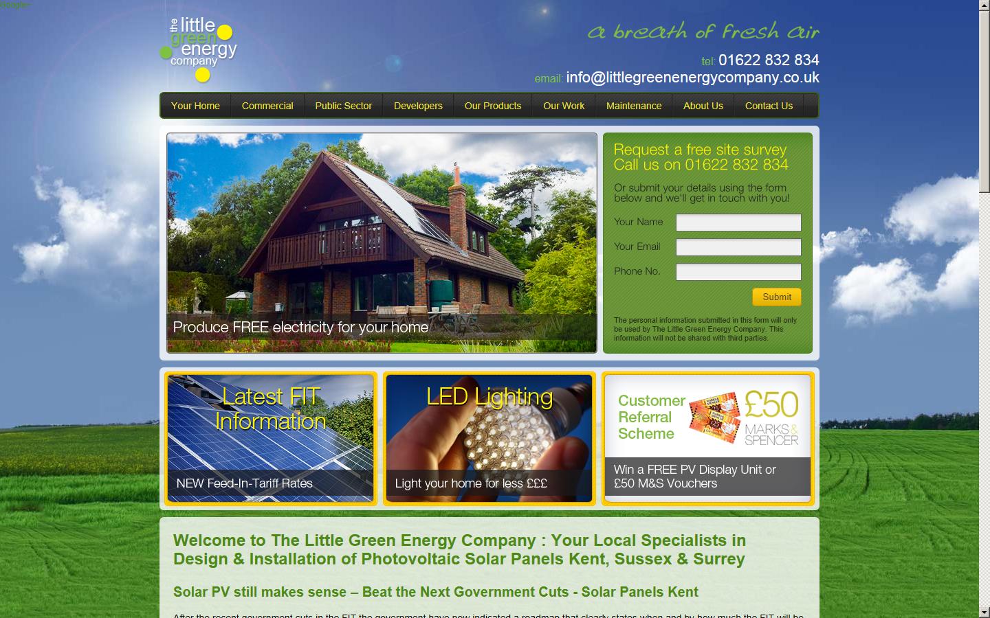 The Little Green Energy Company Ltd Website