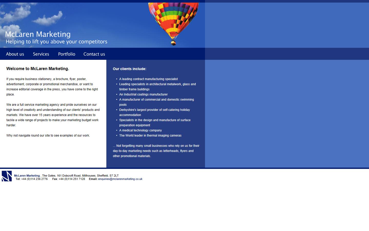 McLaren Marketing  Website