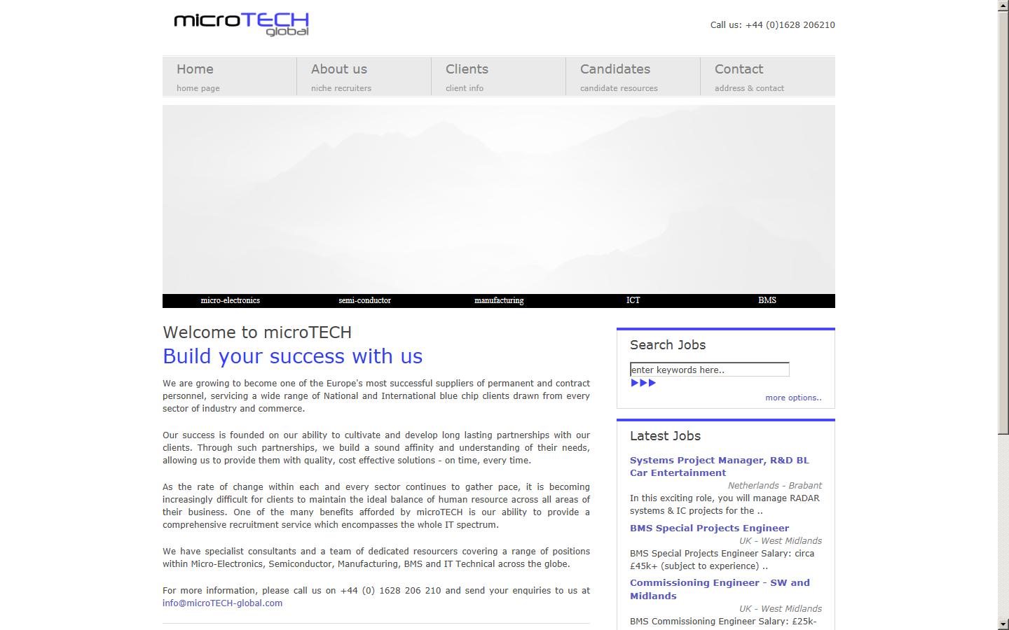 MicroTECH Recruitment Ltd Website