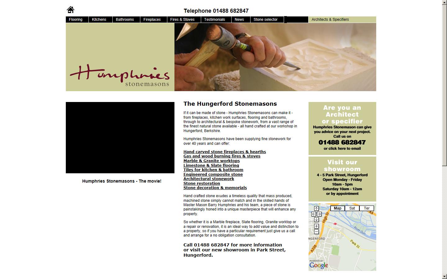 Humphries Stonemasons (BWF Humphries Limited) Website