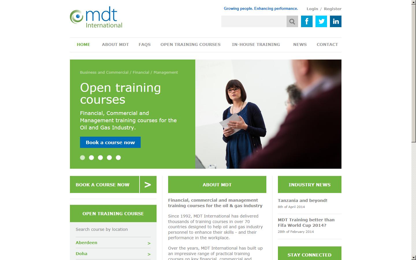 MDT International Ltd Website