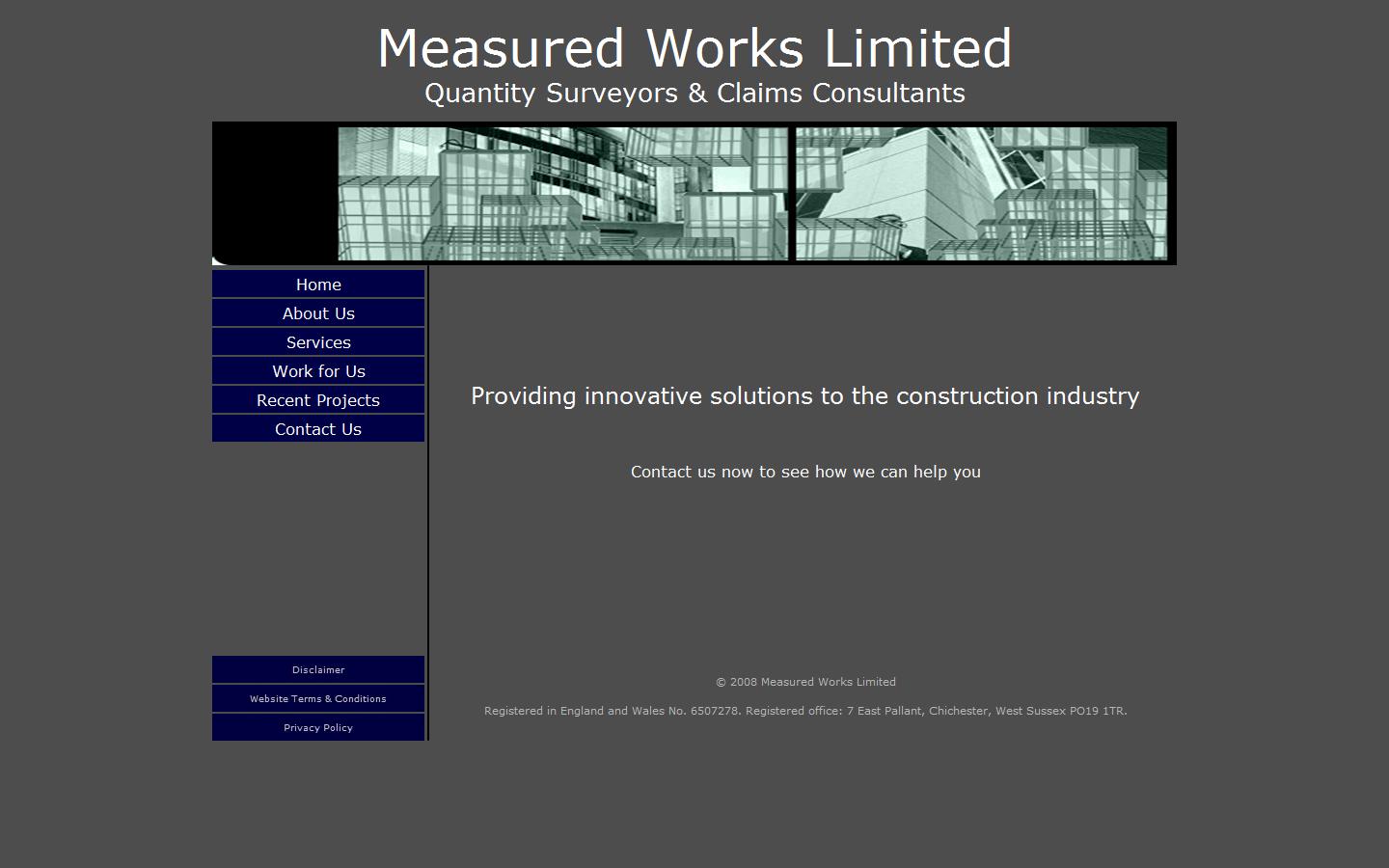 Measured Works Ltd Website