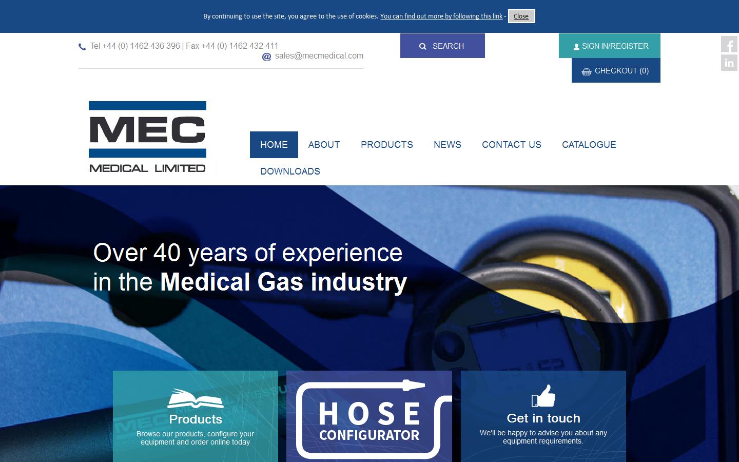MEC Medical Ltd  Website