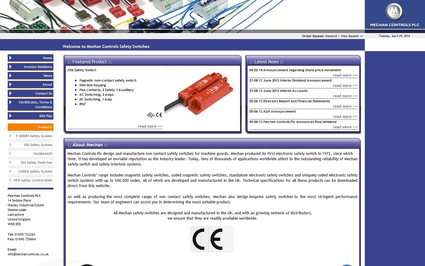 Mechan Controls PLC Website