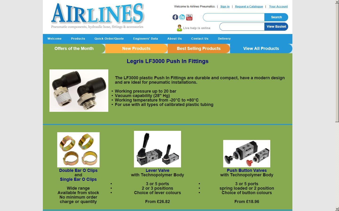 Airlines Pneumatics (Duncan Rogers (Engineering) Ltd) Website
