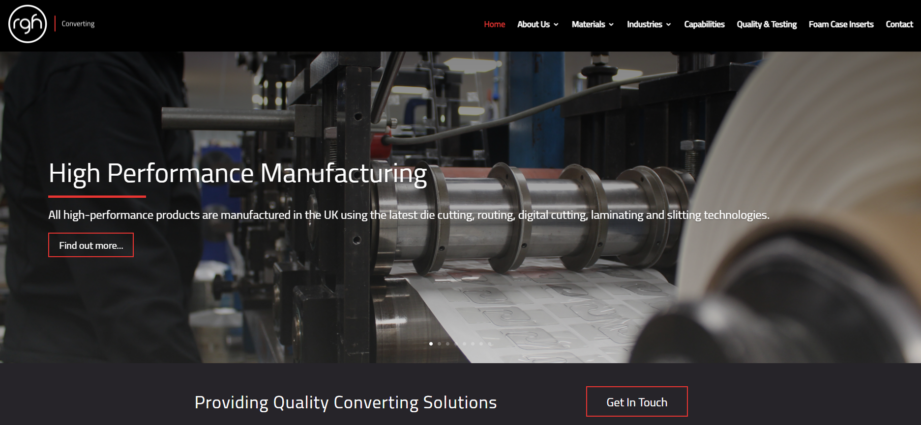 RGH Rubber & Plastics Ltd Website