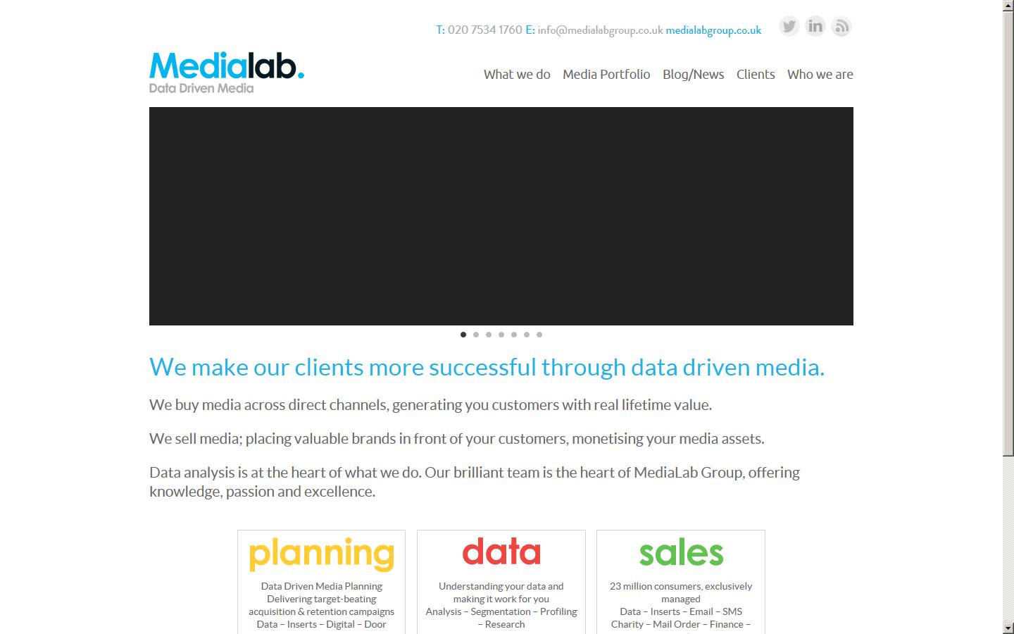 MediaLab Group Ltd Website