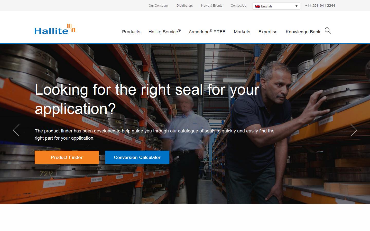 Hallite Seals International Ltd Website