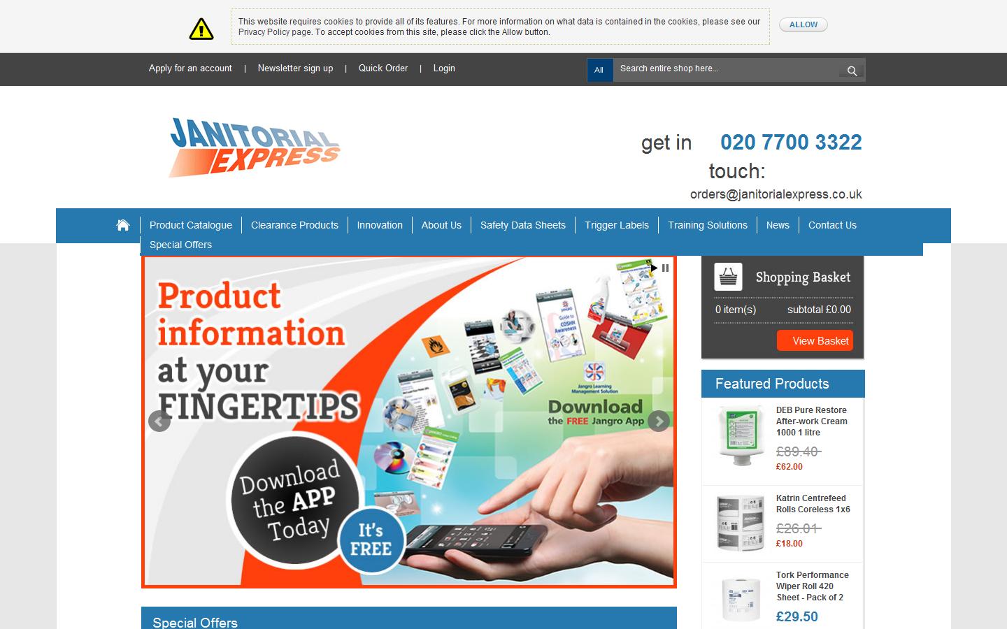 Janitorial Express Website