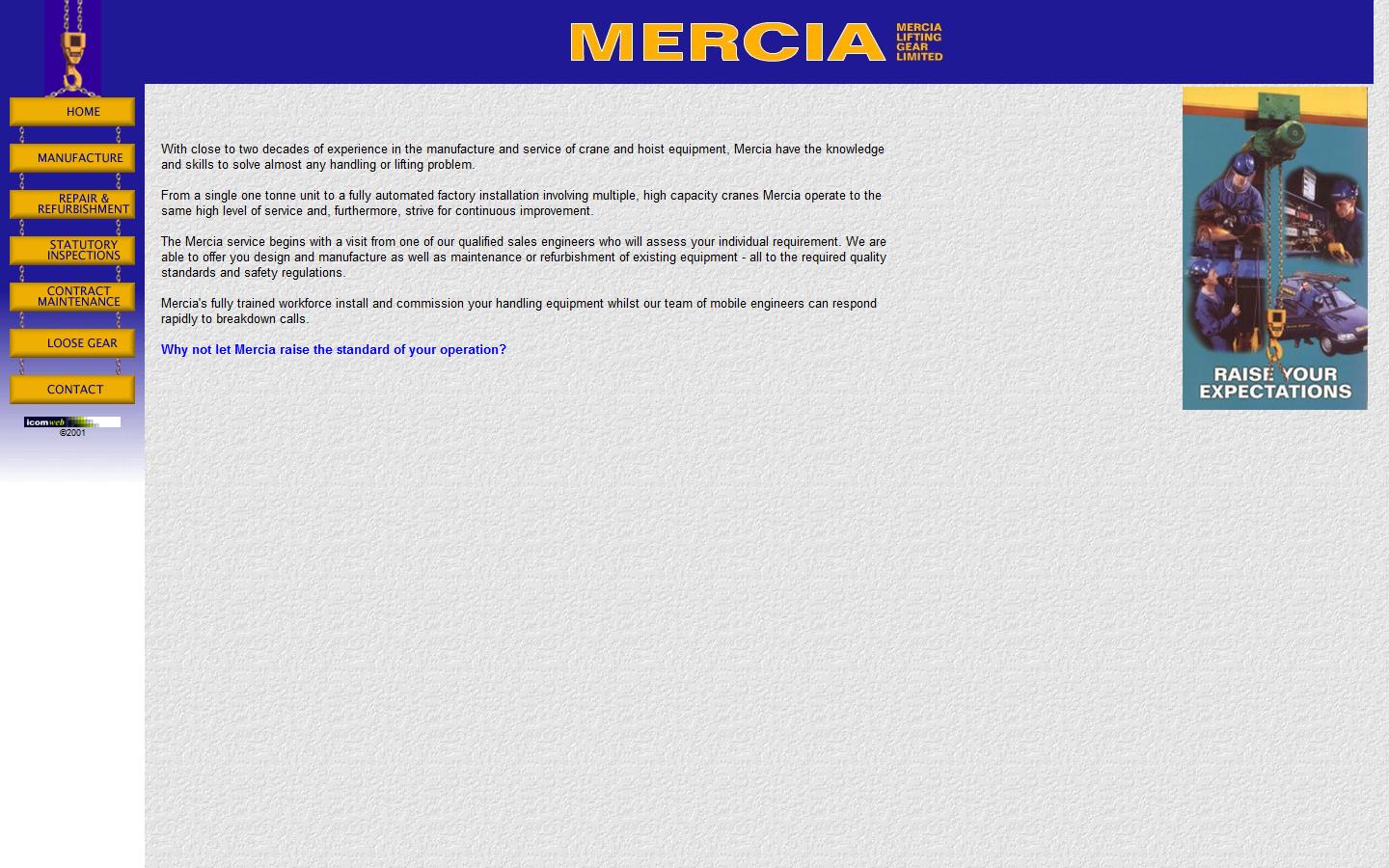 Mercia Lifting Gear Ltd Website