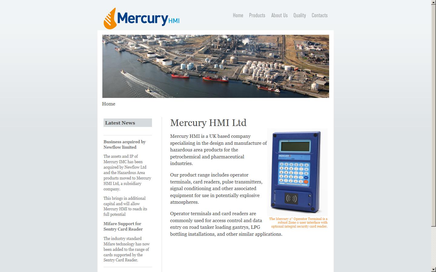 Mercury HMI Ltd Website