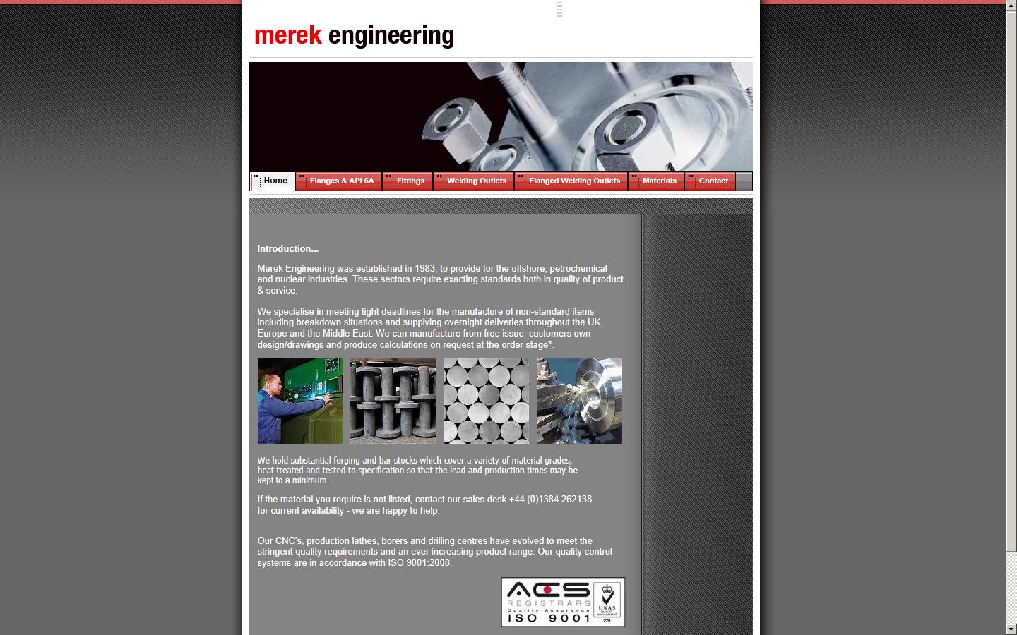 Merek Engineering Limited Website
