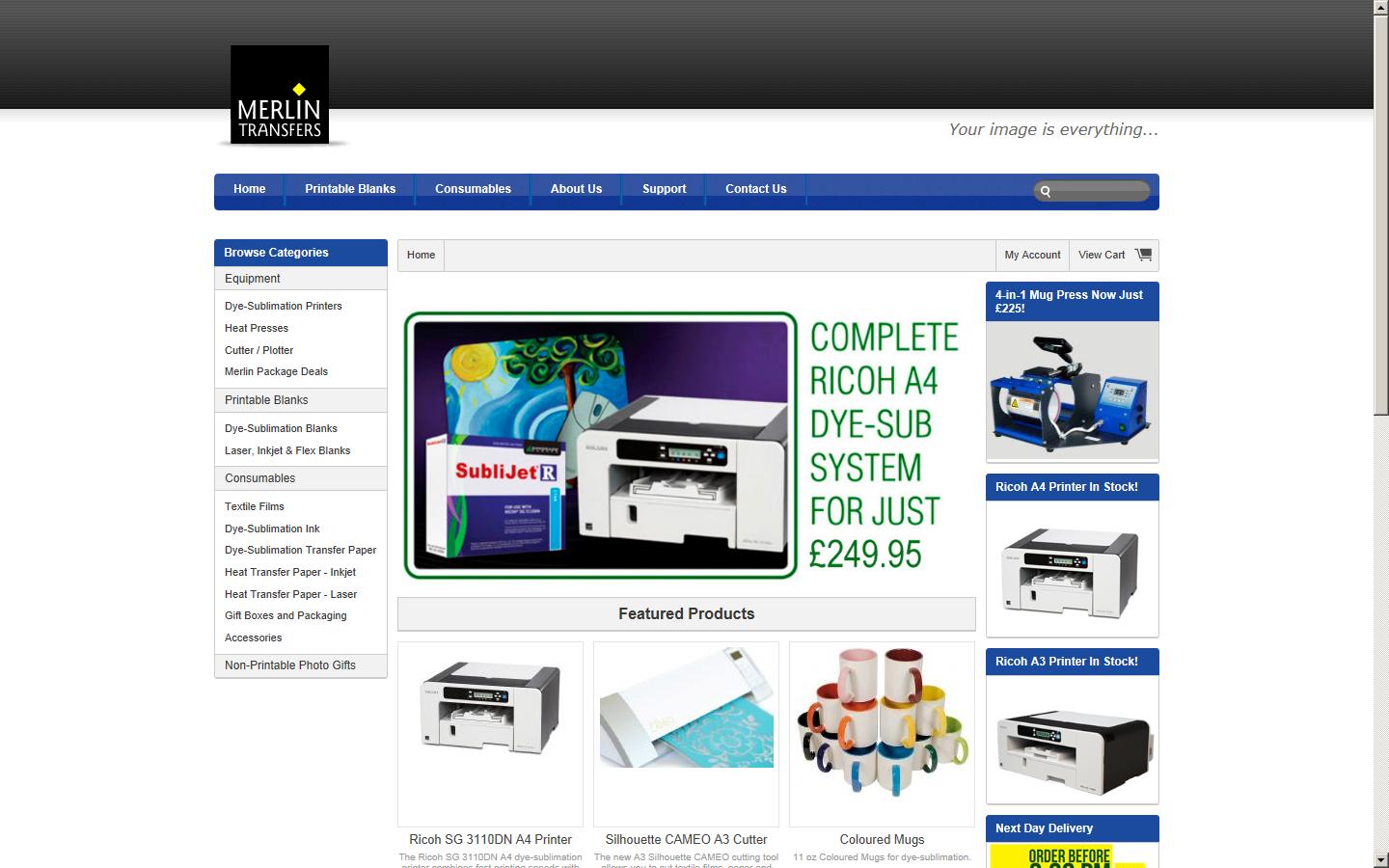 Merlin Transfers Ltd Website