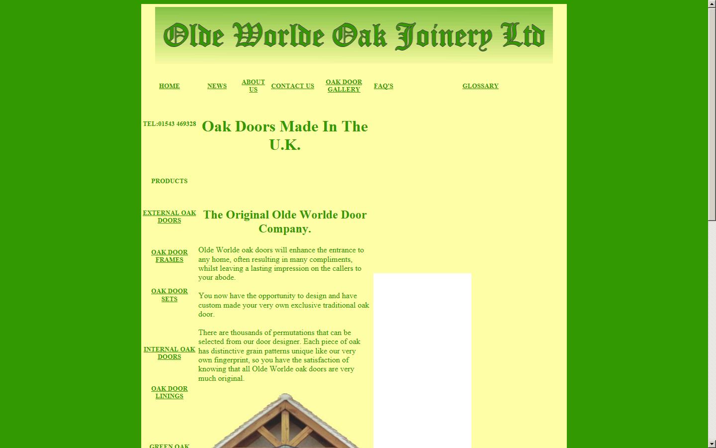 Olde Worlde Oak Joinery Website