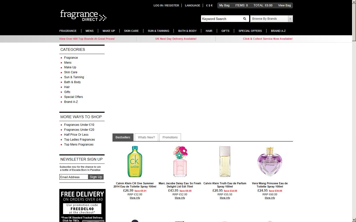 Fragrance Direct Website