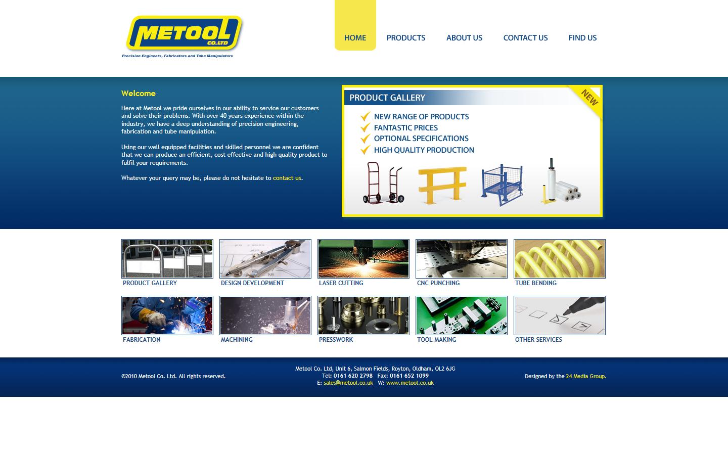 Metool Co. Ltd Website