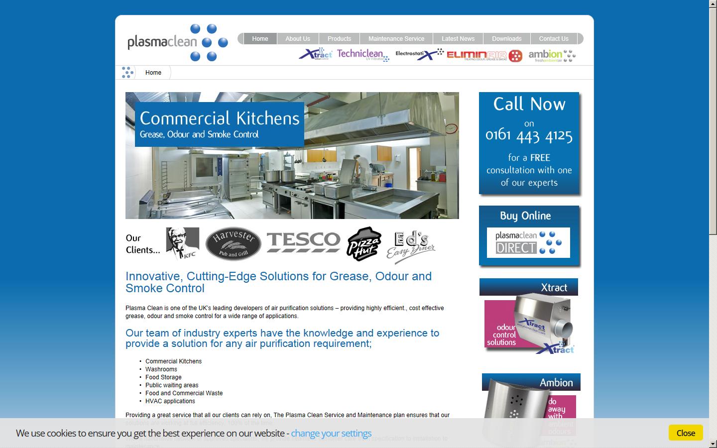 Plasma Clean Website