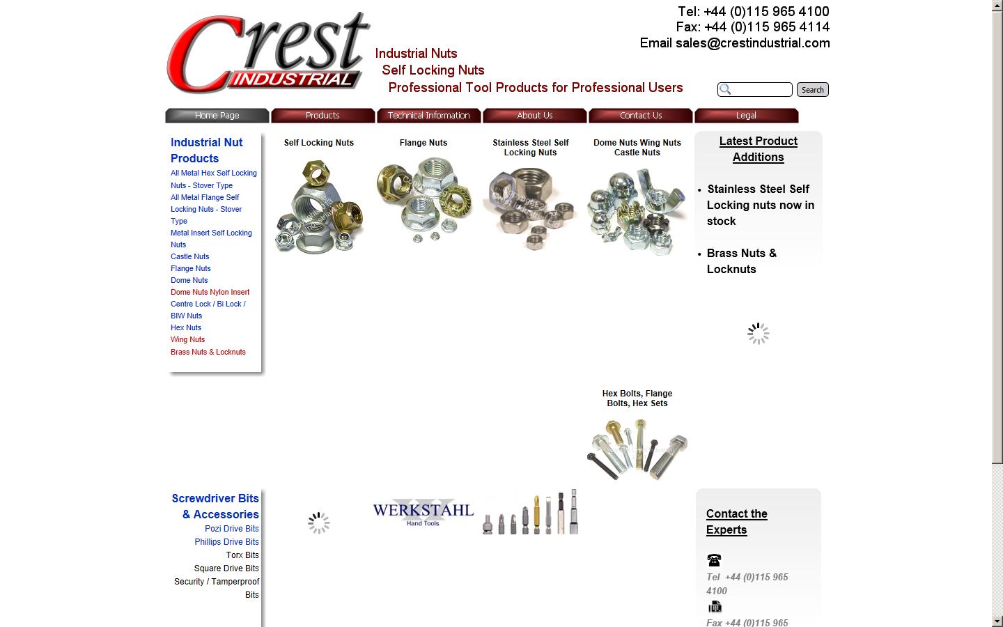 Crest Industrial Ltd Website
