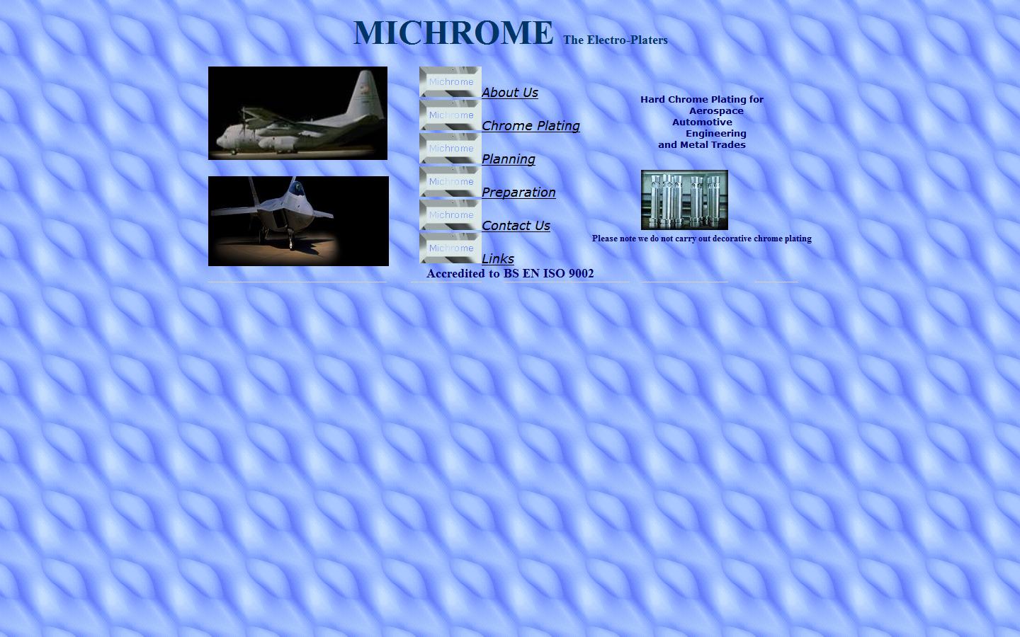 Michrome Electro-plating Ltd - Hinckley Website