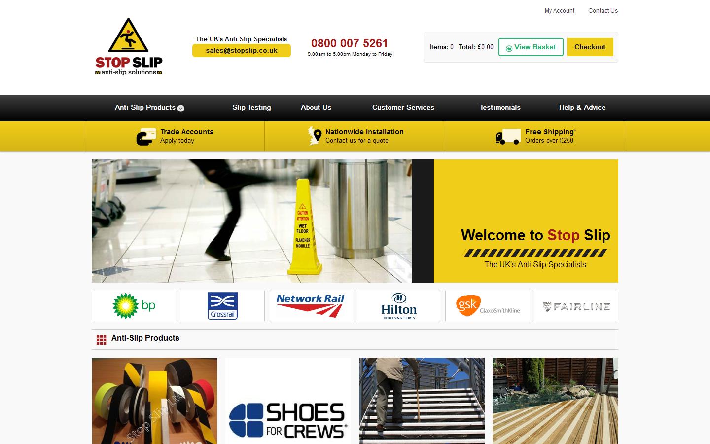 Stop Slip Ltd Website