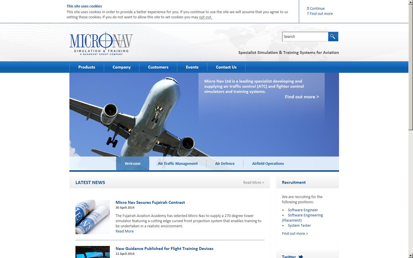 Micro Nav Ltd Website