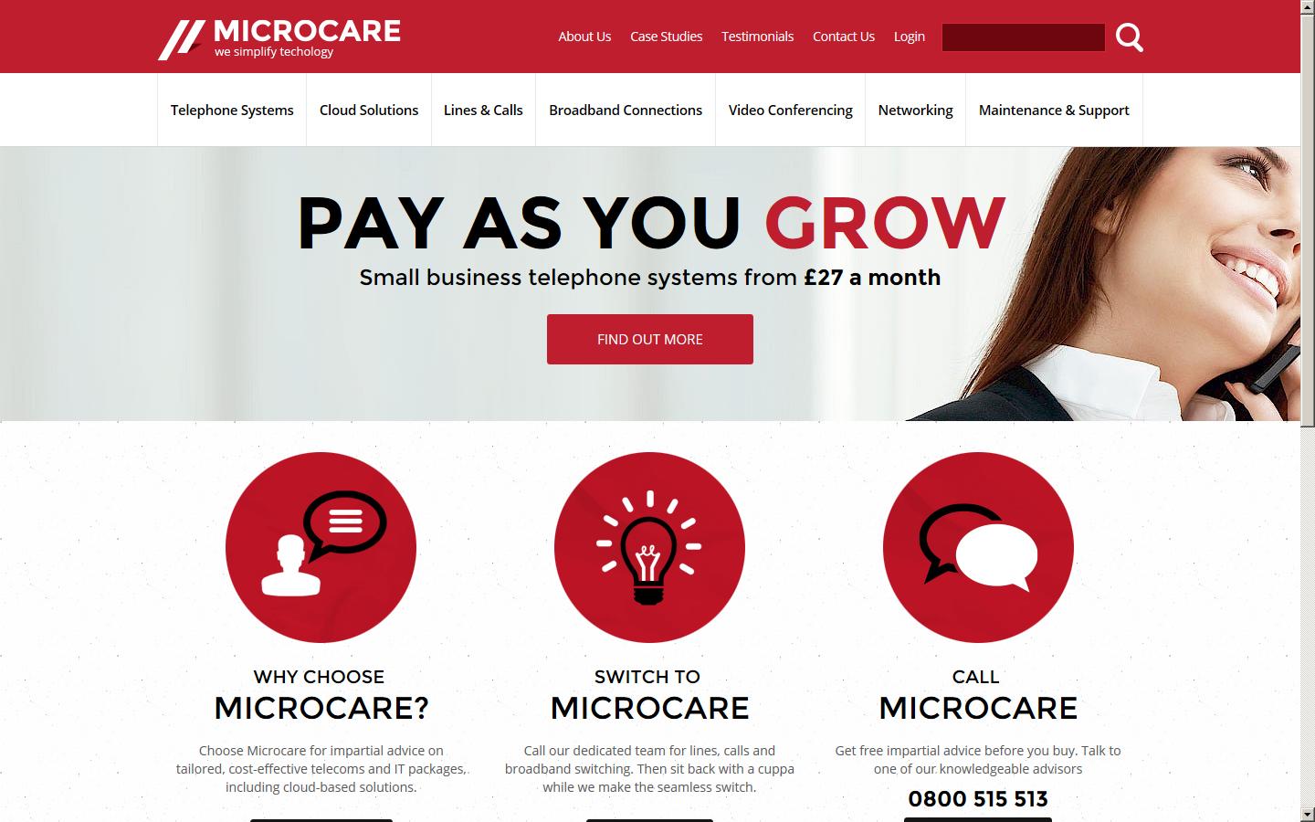 Microcare Systems Ltd - Bury Website
