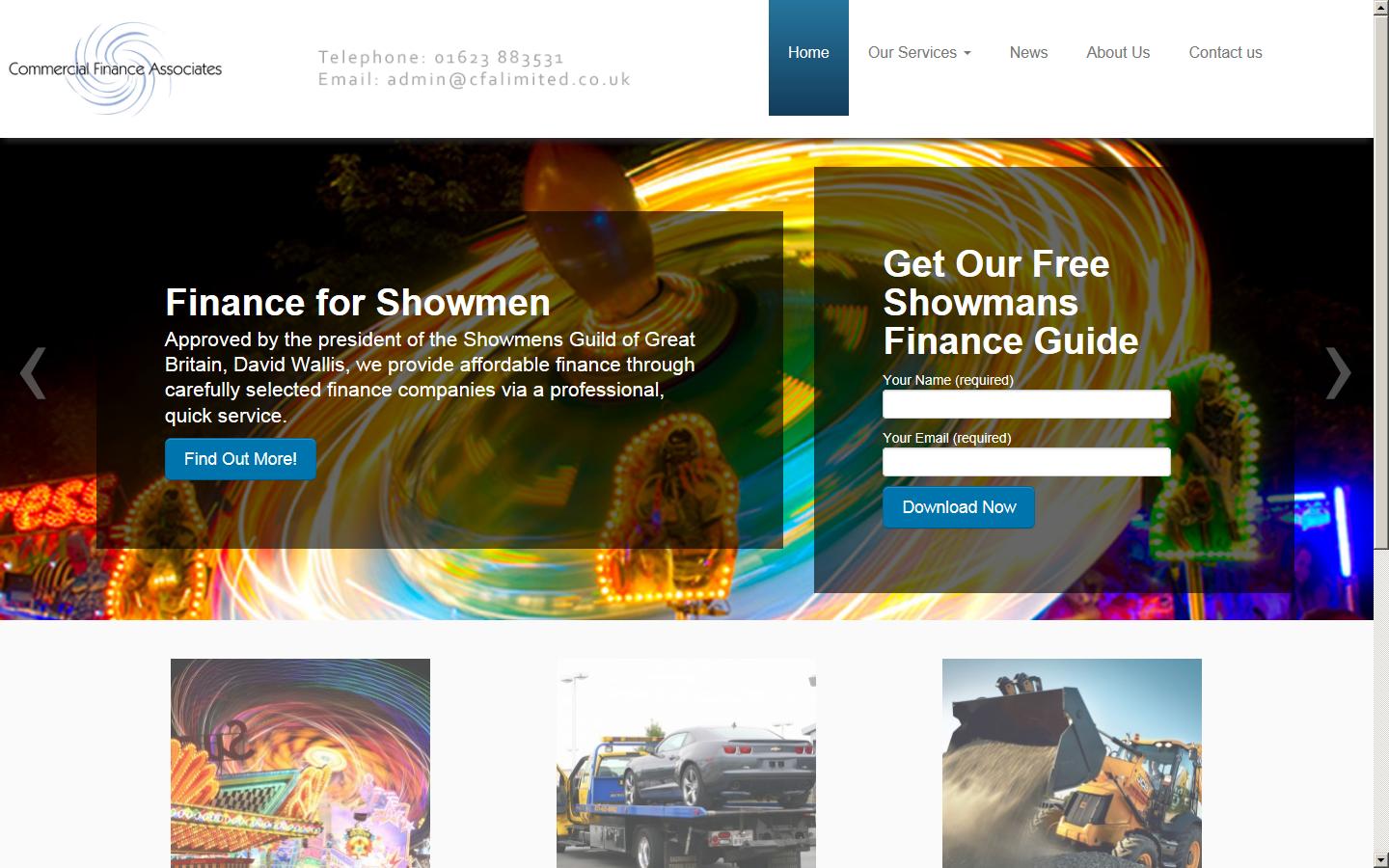 Commercial Finance Associates Ltd Website