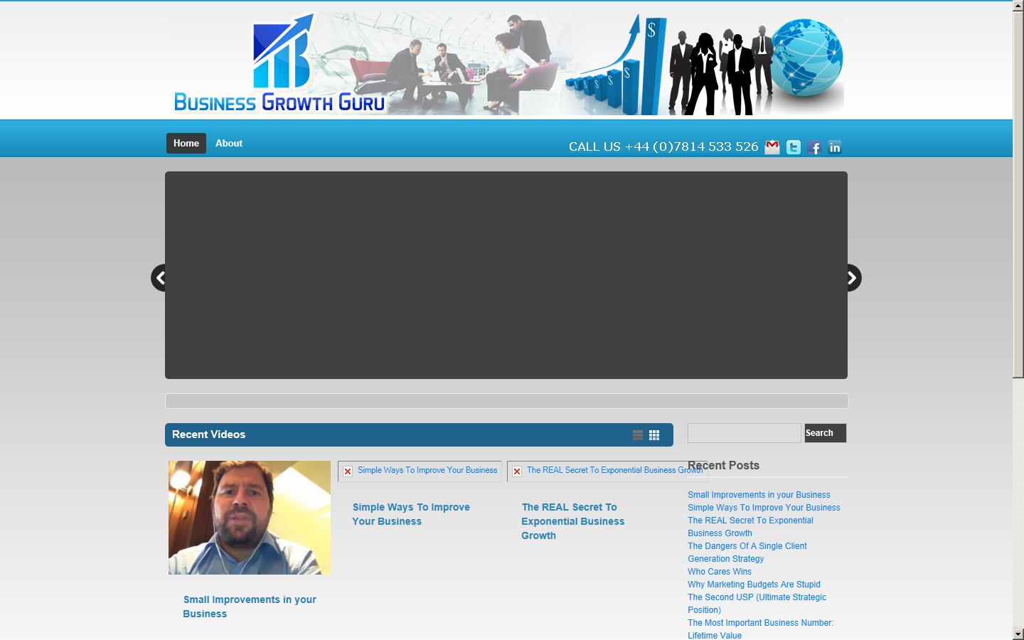 Business Growth Guru Website