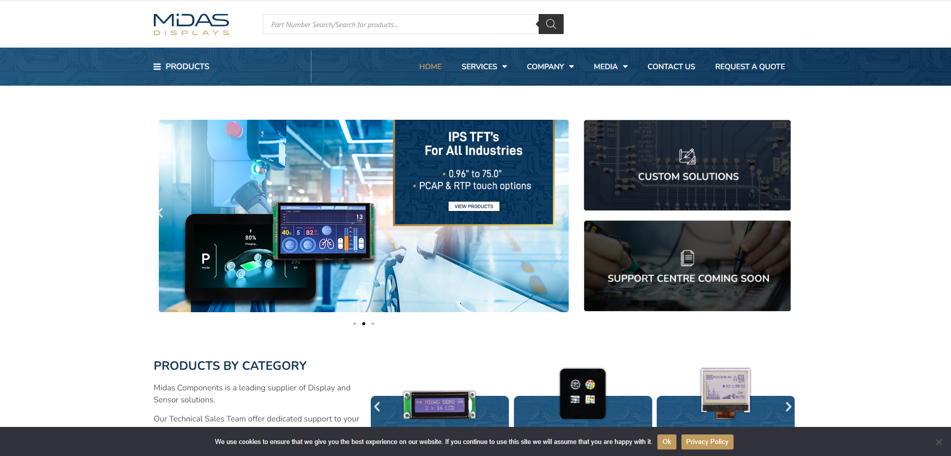 Midas Components Limited Website