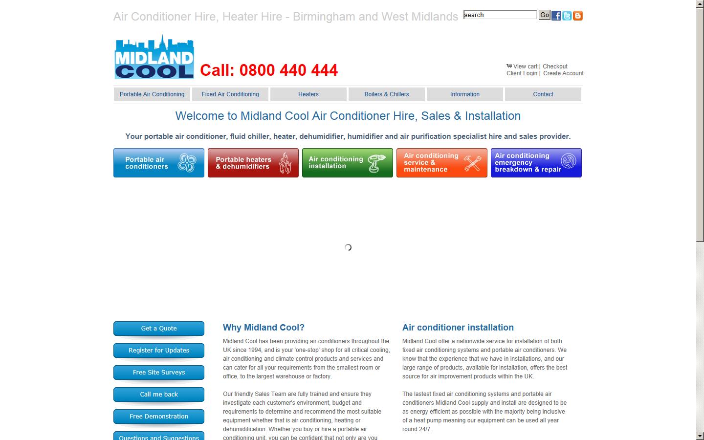 Midland Cool Ltd - Birmingham Website