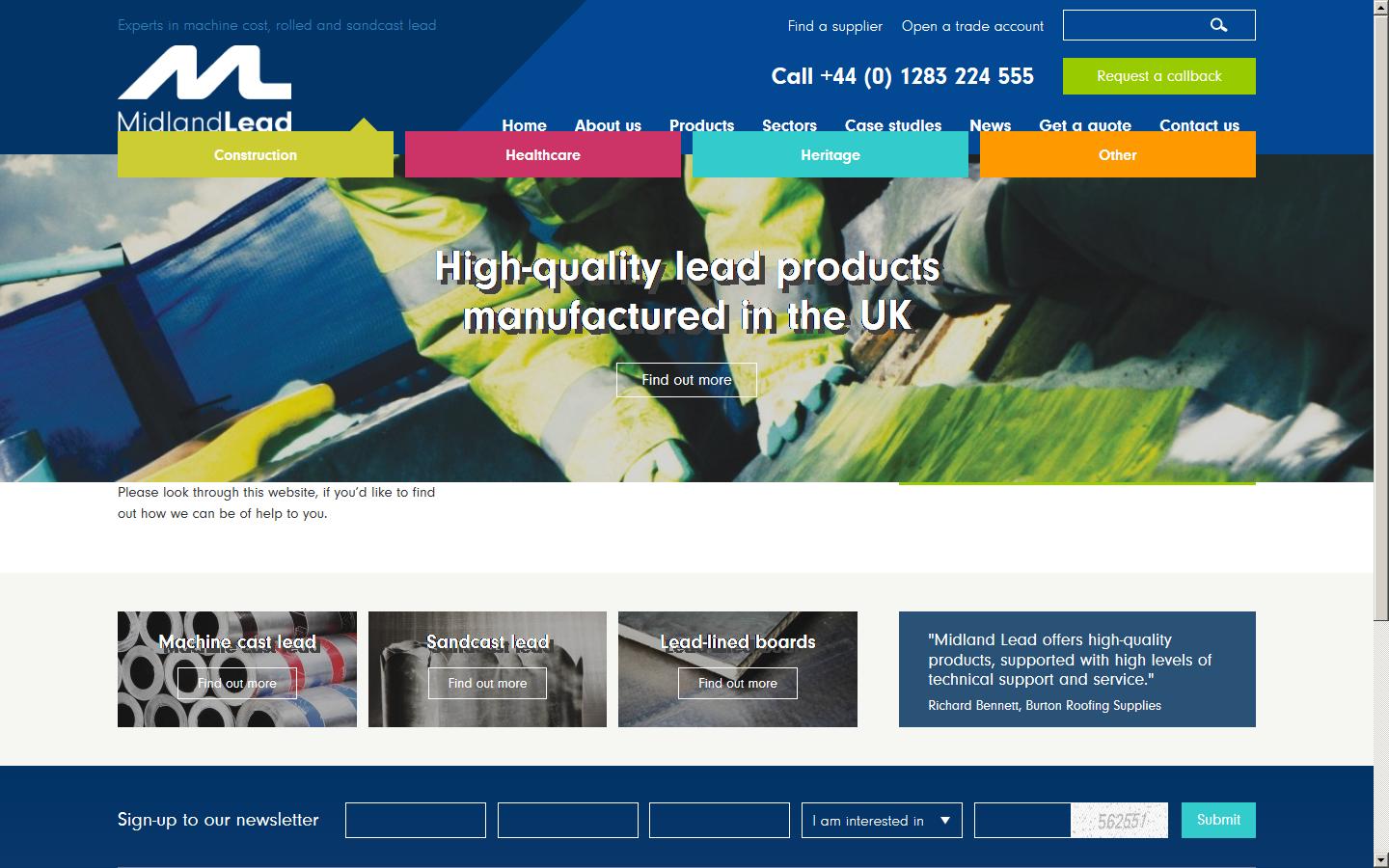 Midland Lead Ltd Website