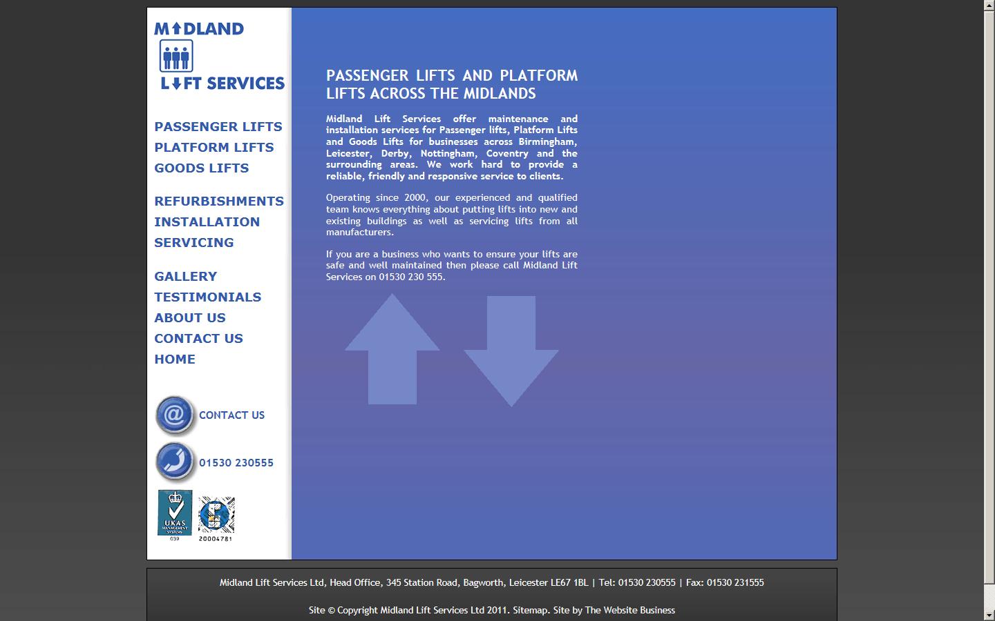 Midland Lift Services  Website