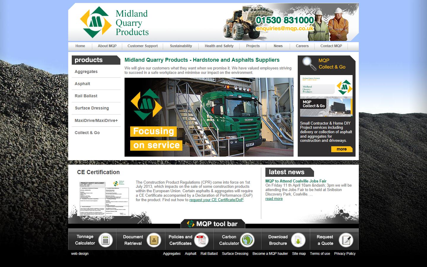 Midland Quarry Products Ltd Website