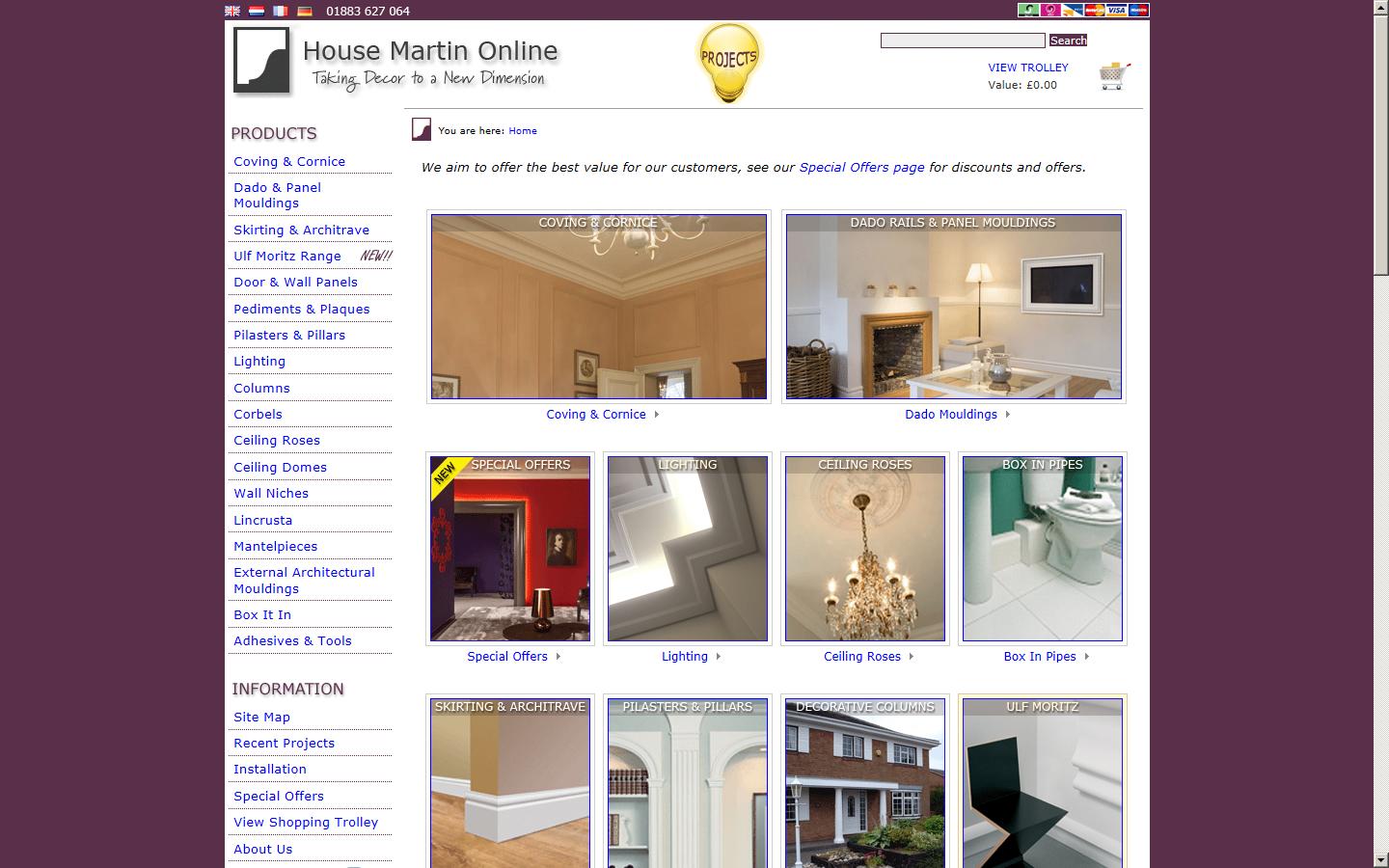 House Martin Interiors Website