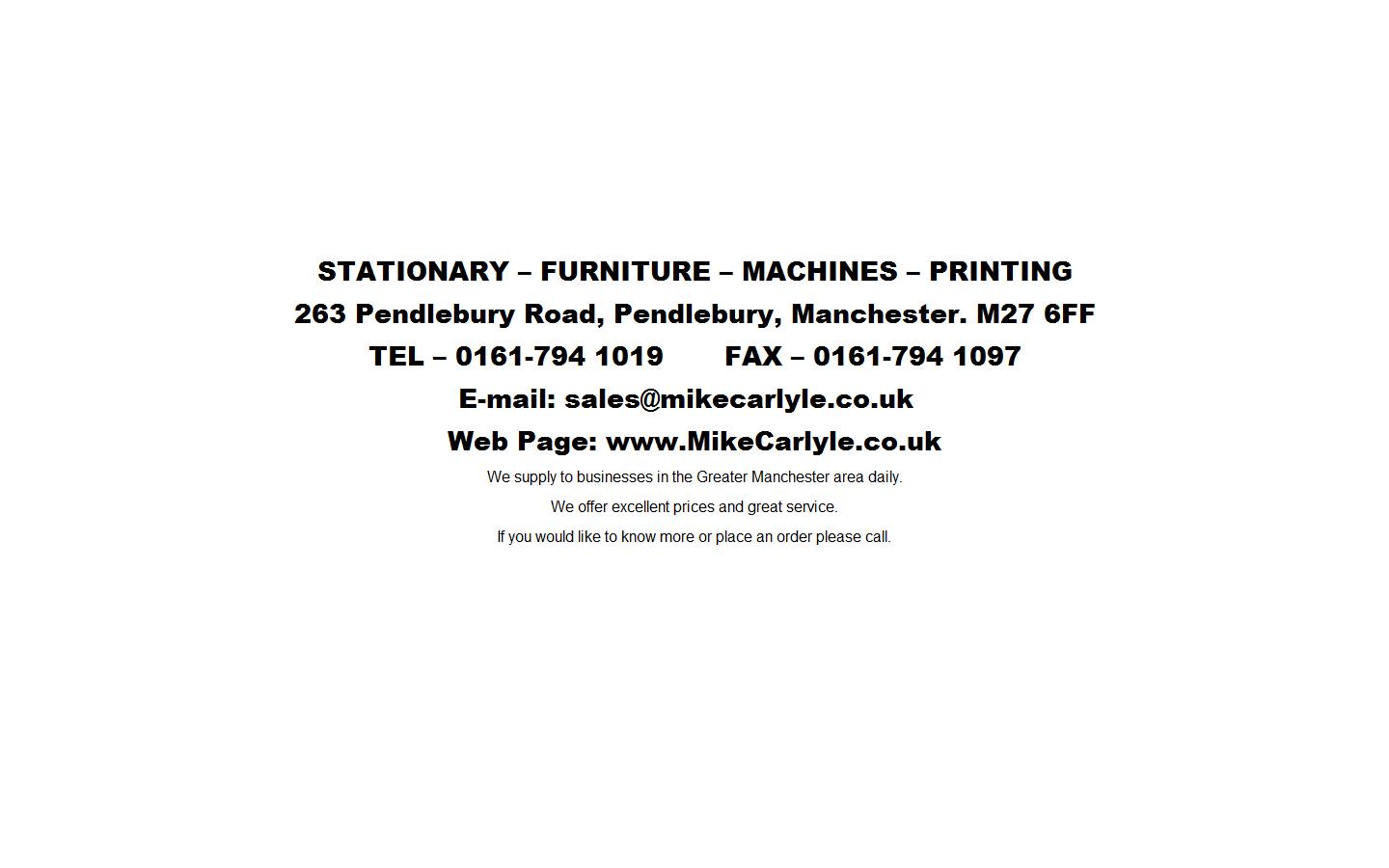 Mike Carlyle & Co - Manchester Website