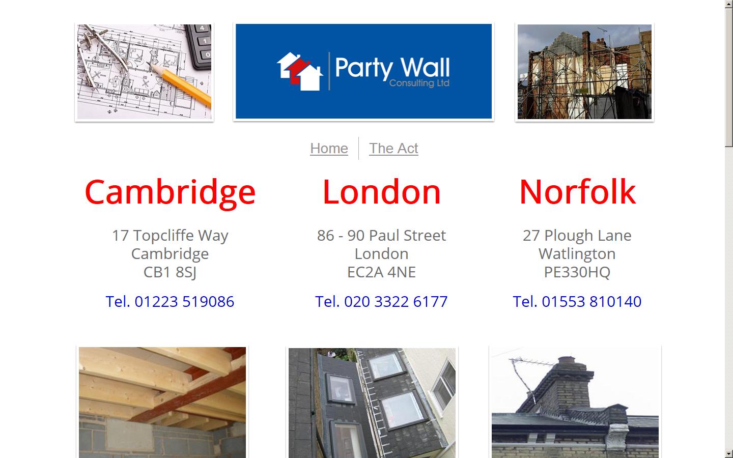 Party Wall Consulting Ltd Website