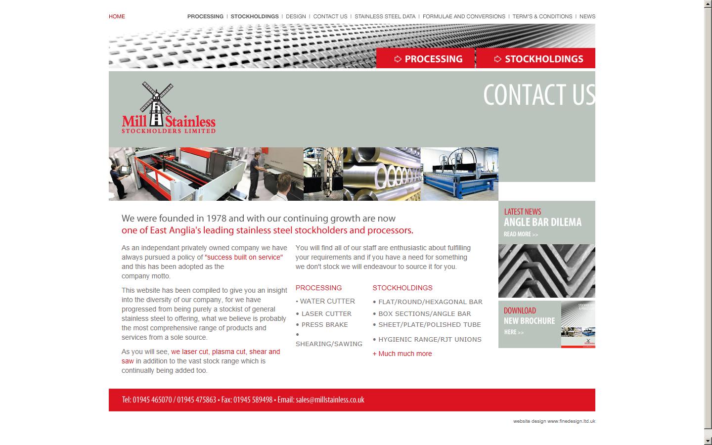 Mill Stainless Stockholders Ltd Website