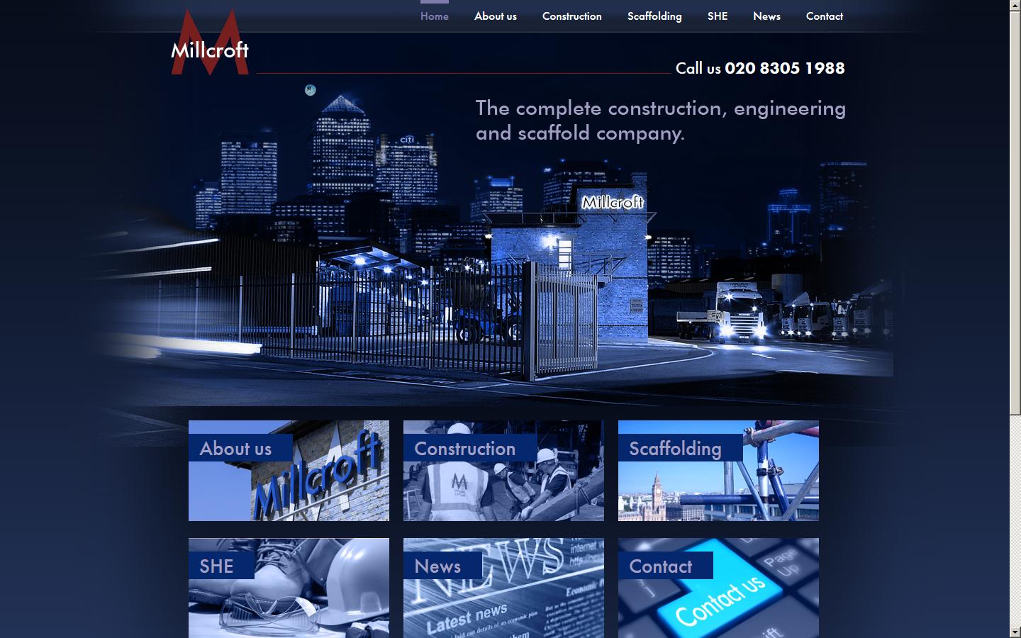 Millcroft Services plc - London Website