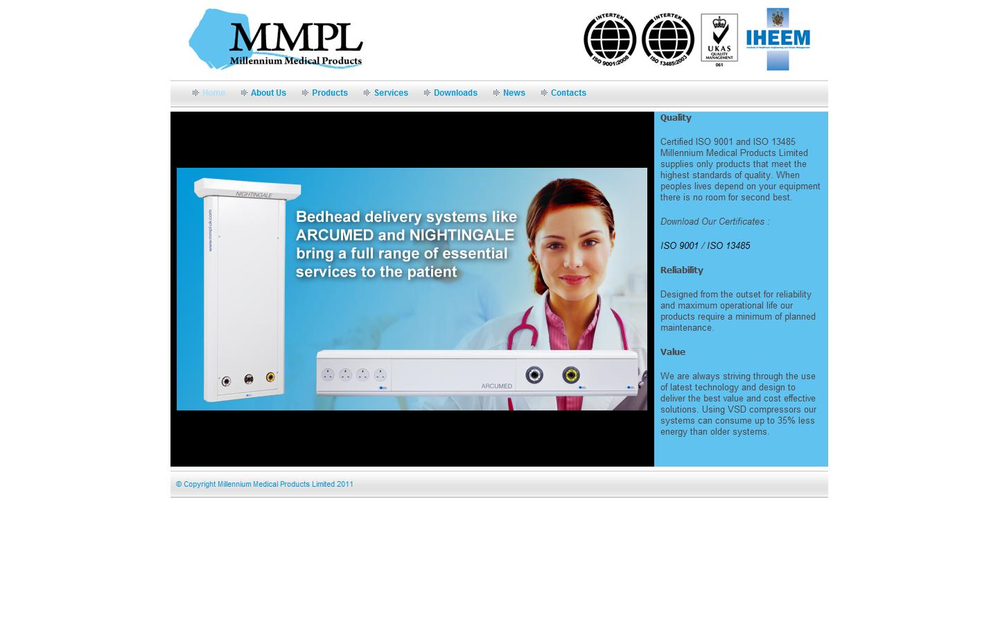 Millennium Medical Products Ltd  Website